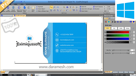 EximiousSoft Business Card Designer Pro